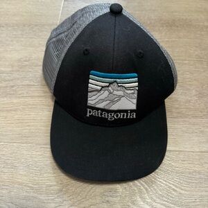 Patagonia Black and Gray Trucker Hat